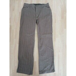 Lee Comfort Waistband Jeans Pinstripe Brown Women's 10 Medium Cotton Blend